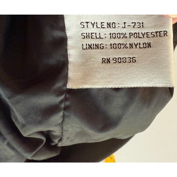 VTG Port Authority Windbreaker Jacket Sweater Jumper Men XL Black Golf Tennis - Picture 12 of 12